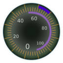 download Compteur Meter Vistess clipart image with 270 hue color