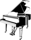 Piano Black White