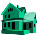 download House clipart image with 90 hue color