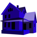 download House clipart image with 180 hue color