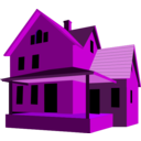 download House clipart image with 225 hue color