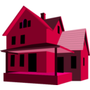 download House clipart image with 270 hue color