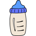 download Biberon clipart image with 180 hue color