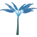download Palm Tree clipart image with 135 hue color