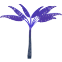 download Palm Tree clipart image with 180 hue color