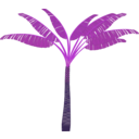 download Palm Tree clipart image with 225 hue color