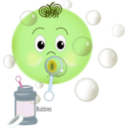 download Blowing Bubbles clipart image with 45 hue color