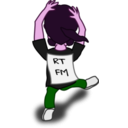 download Comic Characters Dancer clipart image with 270 hue color