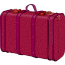 download Suitcase With Stains clipart image with 315 hue color
