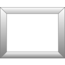 download Plain Grey Bevelled Frame clipart image with 0 hue color