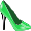 download Red Shoe clipart image with 135 hue color