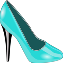 download Red Shoe clipart image with 180 hue color