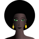 Black Woman With Green Eyes