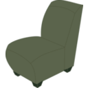 download Purple Armless Chair clipart image with 135 hue color