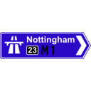 download Roadsign Motorway On clipart image with 45 hue color