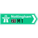 download Roadsign Motorway On clipart image with 315 hue color
