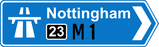 Roadsign Motorway On