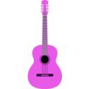 download Guitar By Rones clipart image with 270 hue color