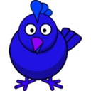 download Chicken Roundcartoon clipart image with 225 hue color