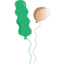 download Balloon Icon clipart image with 180 hue color