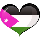 download Jordan Heart Flag clipart image with 315 hue color