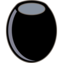 download Black Olive clipart image with 180 hue color