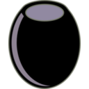 download Black Olive clipart image with 225 hue color