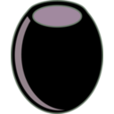 download Black Olive clipart image with 270 hue color