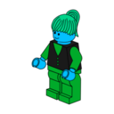 download Lego Town Businesswoman clipart image with 135 hue color