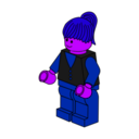 download Lego Town Businesswoman clipart image with 225 hue color