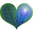 download Red Heart clipart image with 225 hue color