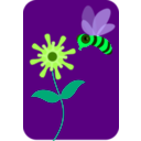 download A Bee clipart image with 90 hue color