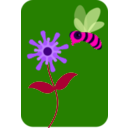 download A Bee clipart image with 270 hue color
