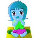 download Happy Chibi clipart image with 180 hue color