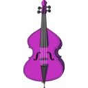download Cello clipart image with 270 hue color
