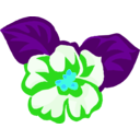 download African Violets clipart image with 135 hue color
