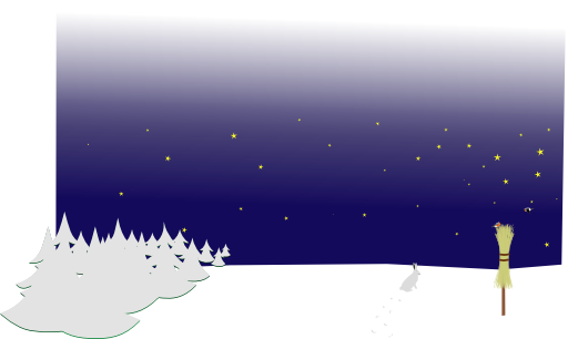 Winter Night Scene