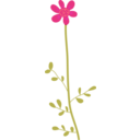 download Wild Flower Clipart clipart image with 315 hue color