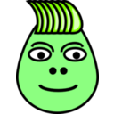 download Egghead 002 clipart image with 90 hue color