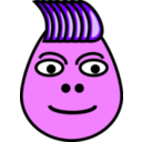 download Egghead 002 clipart image with 270 hue color