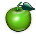 download Red Apple clipart image with 90 hue color