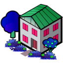 download Iso City Grey House 2 clipart image with 135 hue color