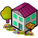 download Iso City Grey House 2 clipart image with 315 hue color