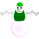 download Snowman With Clothes clipart image with 90 hue color