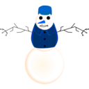 download Snowman With Clothes clipart image with 180 hue color