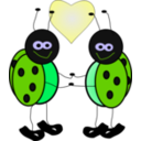 download Lady Bugs clipart image with 90 hue color
