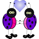 download Lady Bugs clipart image with 270 hue color