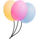 download Balloons clipart image with 90 hue color