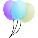download Balloons clipart image with 315 hue color