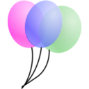 download Balloons clipart image with 0 hue color